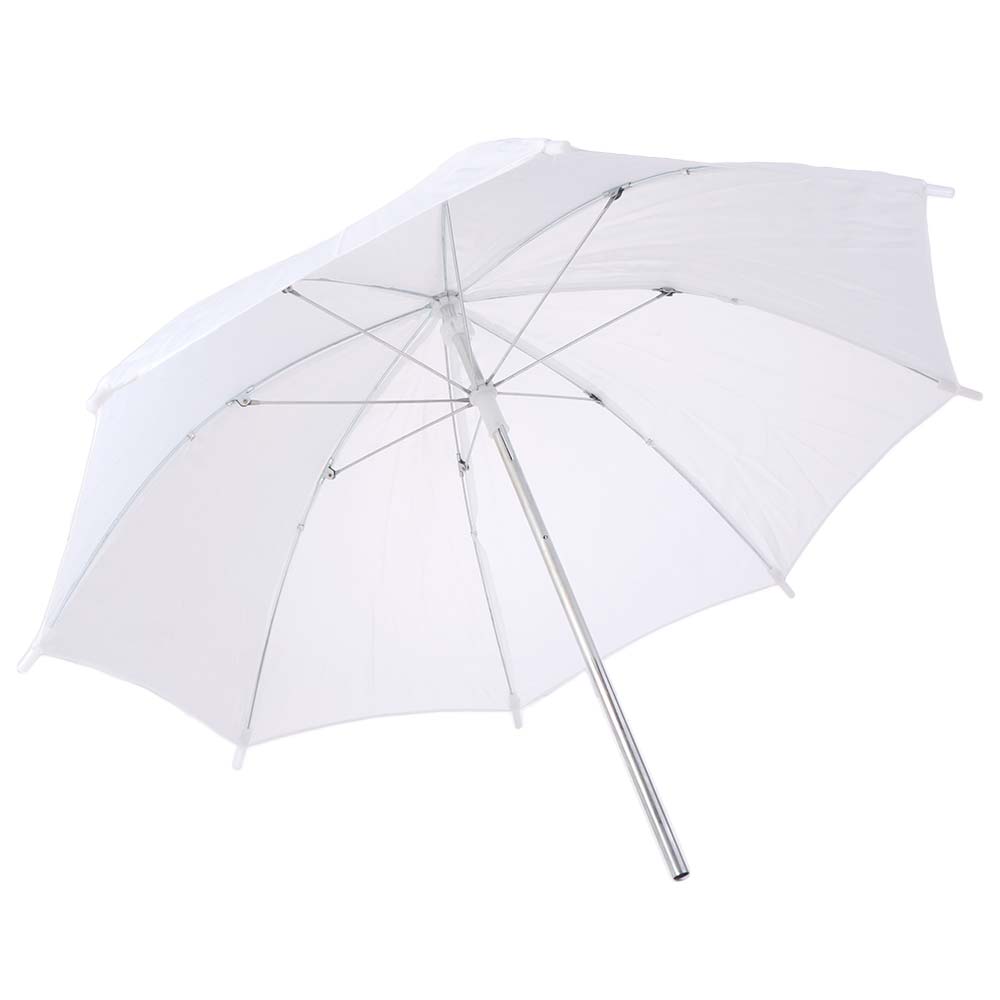 Photography Umbrella Lights - 50cm/20インチ写真撮影用傘 金属製ハンドル 軽量布製照明傘 ディフューザー プロフェッショナル ホワイト