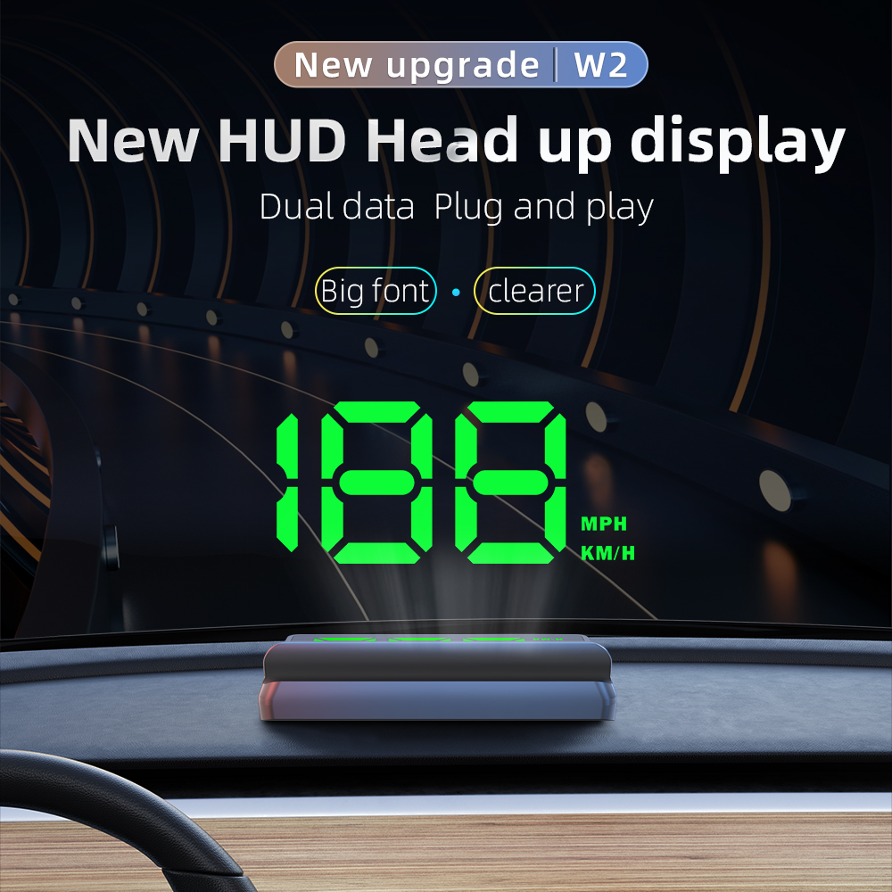 Intervalometer Timer - GPSデジタルスピードメーターHUDヘッドアップディスプレイ、速度超過アラーム付きユニバーサルMPH/KMH速度表示、USBプラグアンドプレイデジタルスピードメーター（車、トラック、SUV、バイク用）、自動輝度調整、運転時間と距離表示