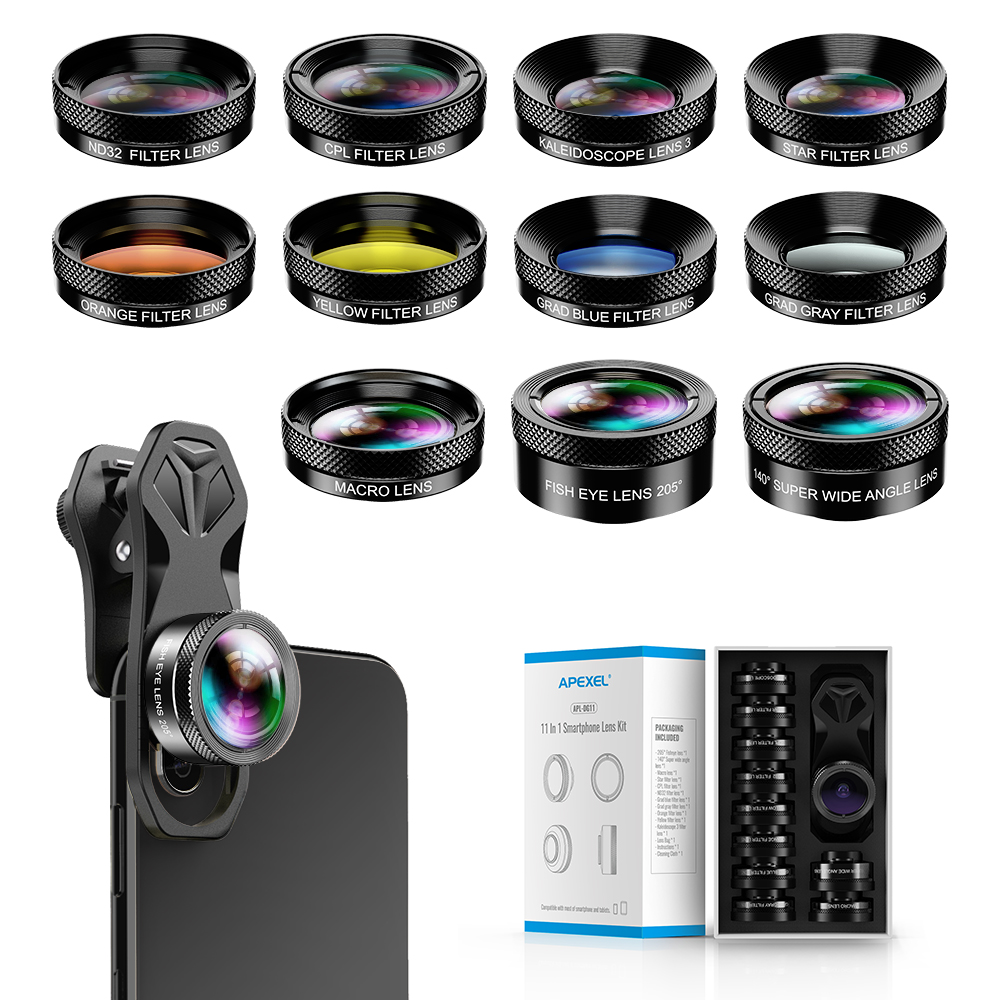 Photography Kit Samsung S26 Ultra - APEXEL 11 in 1 カメラフォンレンズキット 広角マクロフォンレンズフィルター