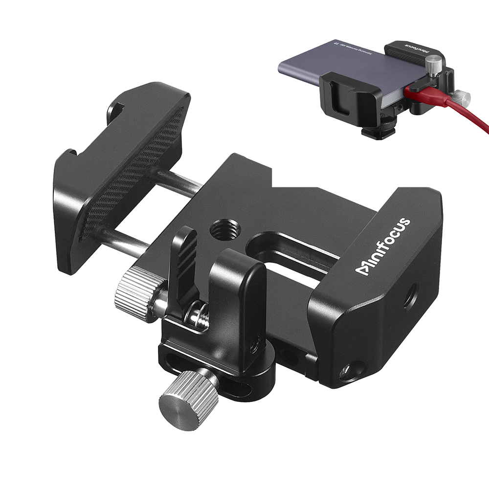 Camera Cage Baseplate - SSD マウントブラケット SSD ホルダー コールドシューケーブルクランプ付き Samsung