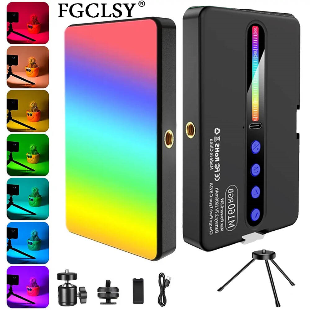 Photography Umbrella Lights - LED RGB カメラライト フルカラー出力ビデオライトキット 調光可能 2700K-6500K