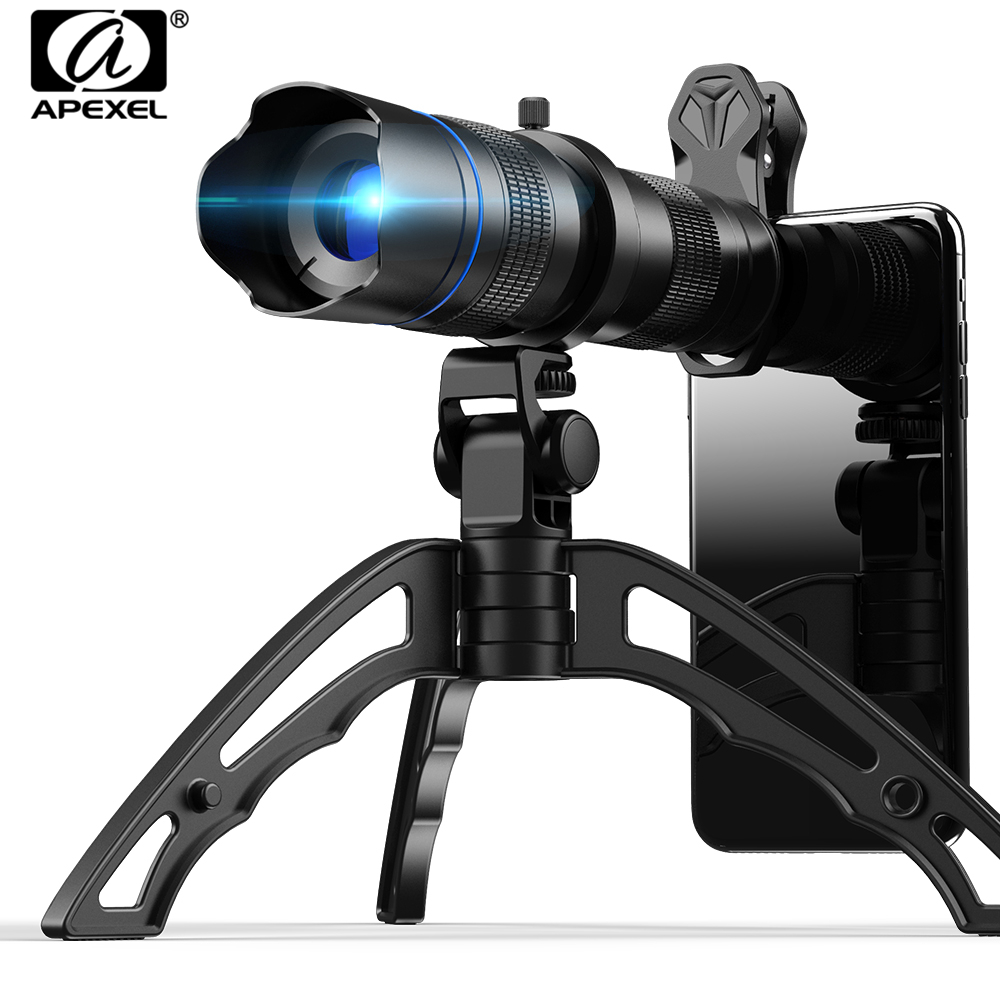 Photography Kit Samsung S26 Ultra - APEXEL HD メタル 20-40x ズーム望遠鏡望遠レンズ単眼鏡電話カメラレンズ三脚なしサムスン iPhone