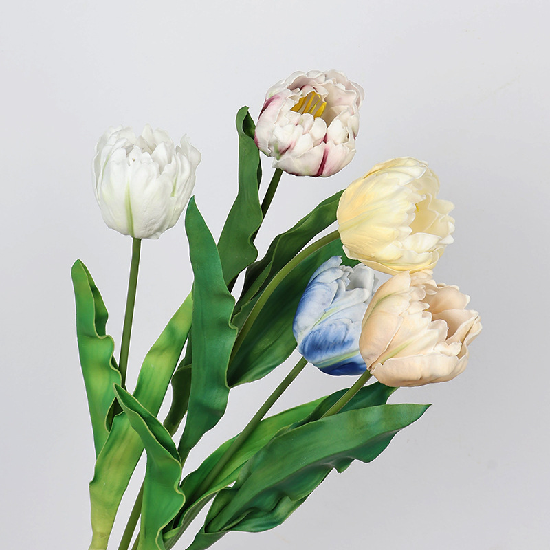Photography Graduation - 61CMの人工オウムとチューリップの造花、ウェディングの花嫁の手持ち花、家の花飾り、写真撮影の小道具