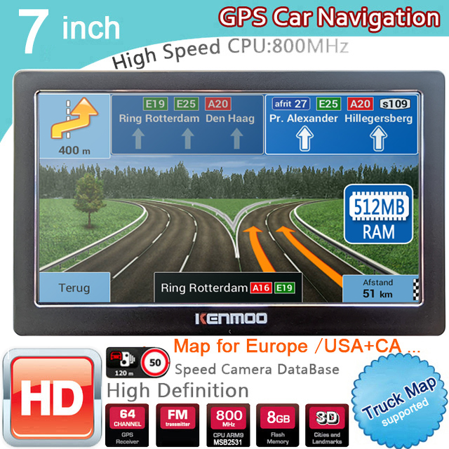 7インチHD GPSポータブルナビゲーション、512MB R - Photograph Mp3 のレビューと価格