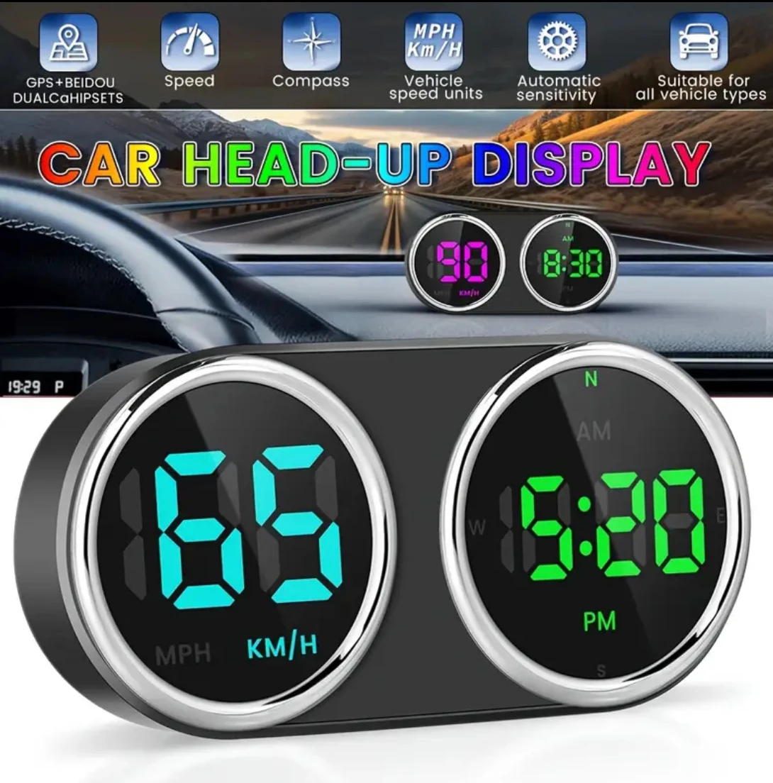 車オートバイ電子時計 GPS HUD KM/H MPH スピ - Intervalometer Timer のレビューと価格