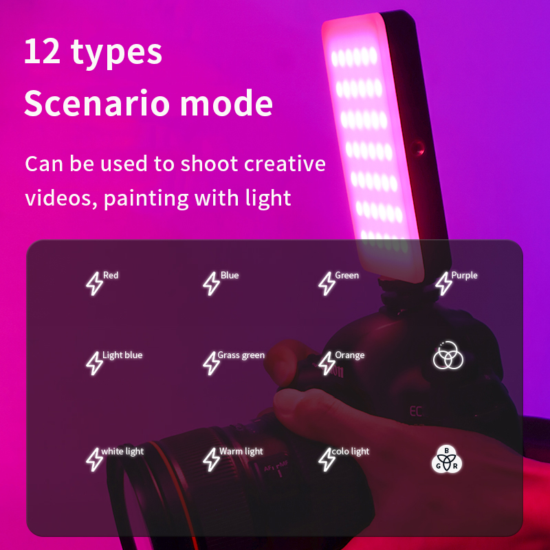 RGB ビデオライトポータブル LED カメラライトパネルフ - Photography Umbrella Lights のレビューと価格
