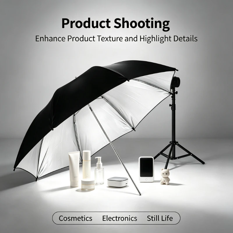 2026年 ブラック 耐久性のある33インチ反射傘 83CM - Photography Umbrella Lights のレビューと価格