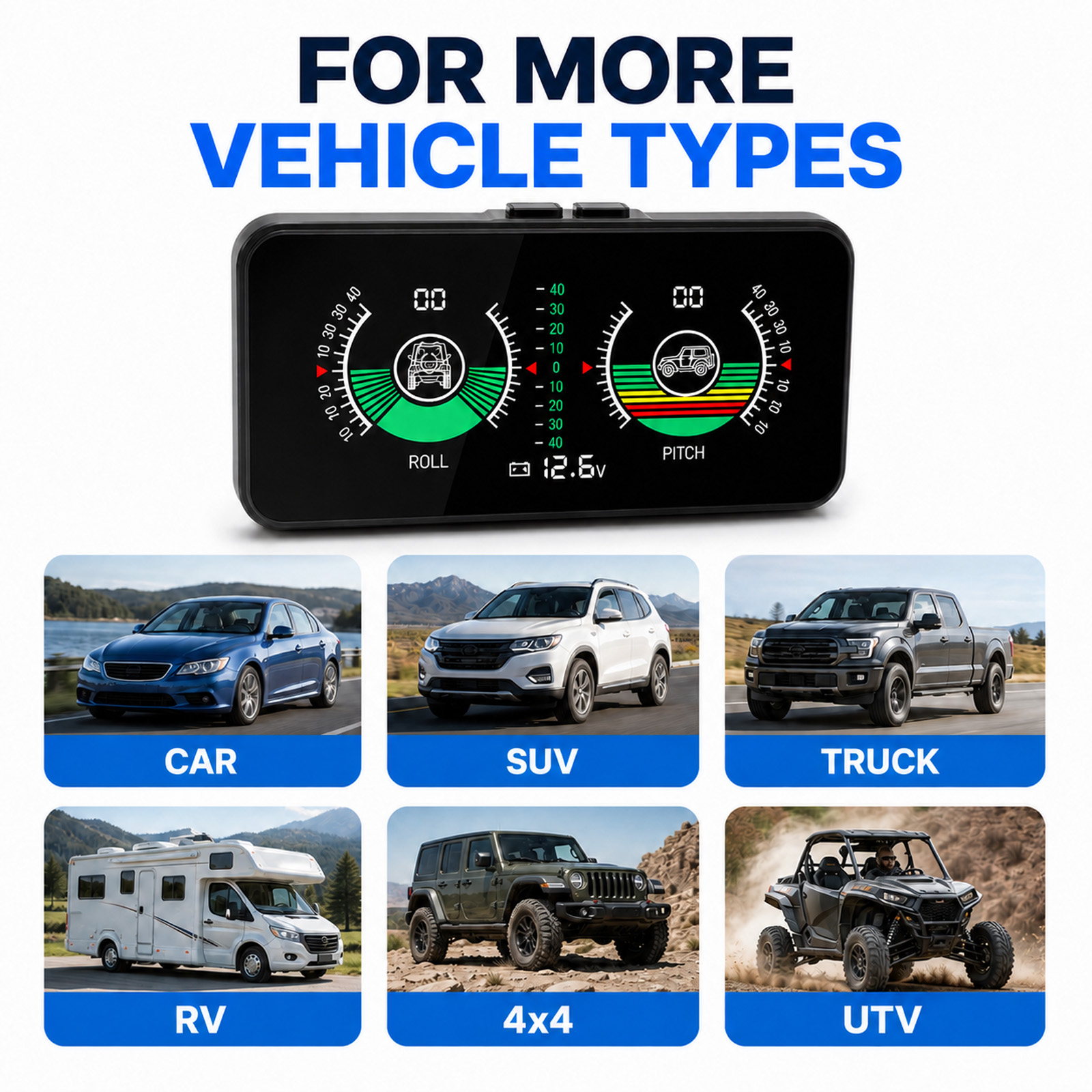 オフロード用傾斜計、車両スロープメーター、リアルタイムロール - Intervalometer Timer のレビューと価格