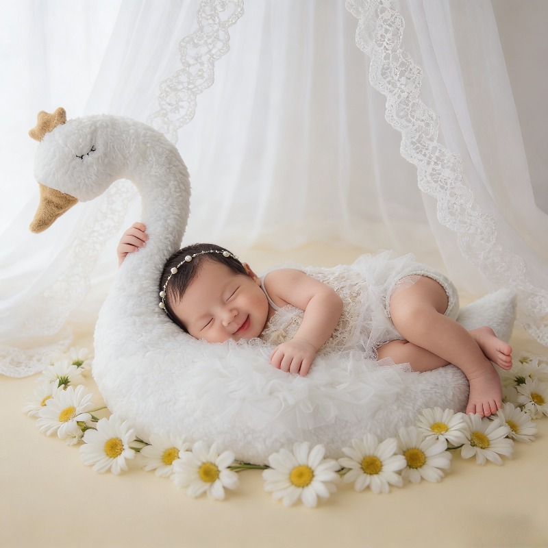 新生児写真撮影用小道具 スワンレース衣装セット 赤ちゃん写真 - Photography Outfits のレビューと価格