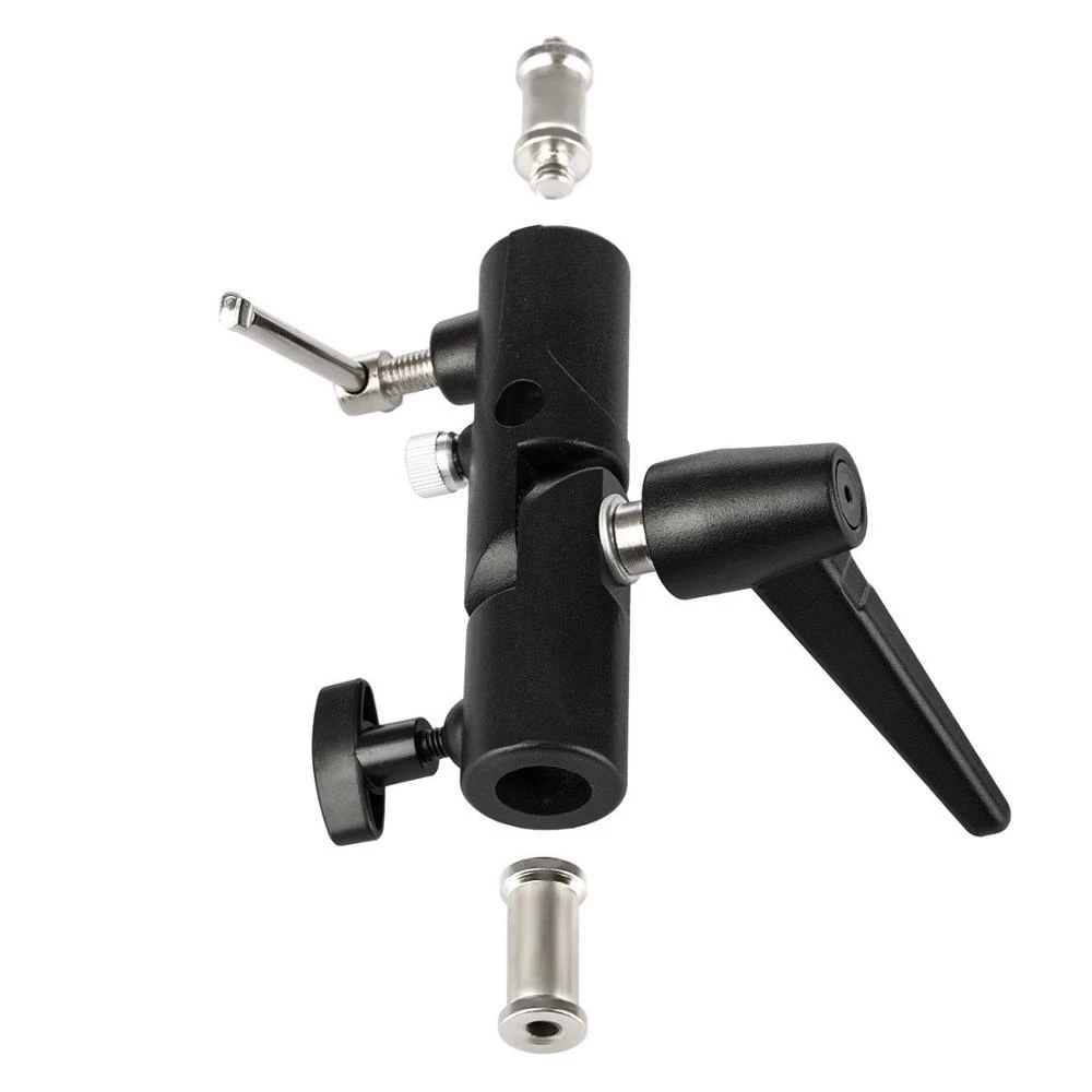 フラッシュブラケットホットシュー傘ホルダーライトスタンドブラ - Photography Umbrella Lights のレビューと価格