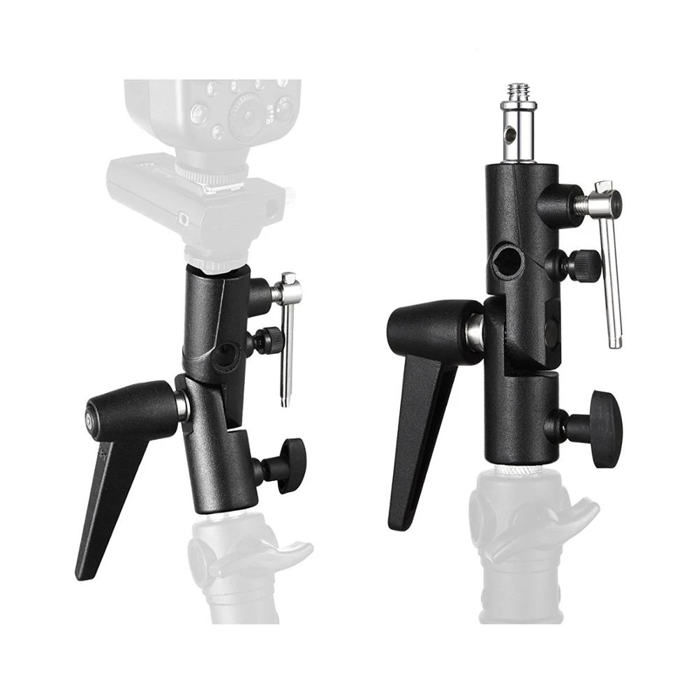 フラッシュブラケットホットシュー傘ホルダーライトスタンドブラ - Photography Umbrella Lights のレビューと価格