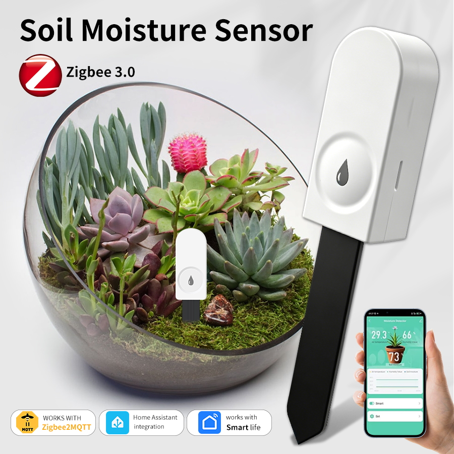 スマートZigBee土壌水分センサー 温度湿度計 温湿度計  - Intervalometer Timer のレビューと価格