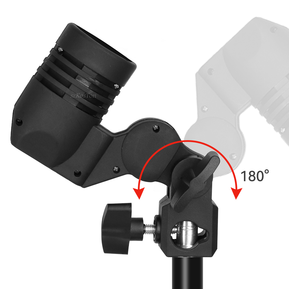 シングルヘッド電球ホルダー E27 ソケットフラッシュ傘ブラ - Photography Umbrella Lights のレビューと価格