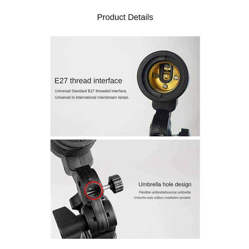 ライトランプフォトスタジオ E27 AC ソケット写真撮影  - Photography Umbrella Lights のレビューと価格