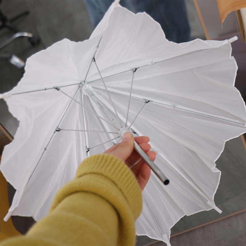 50cm/20インチ撮影用傘 金属ハンドル付き ホワイトソフ - Photography Umbrella Lights のレビューと価格