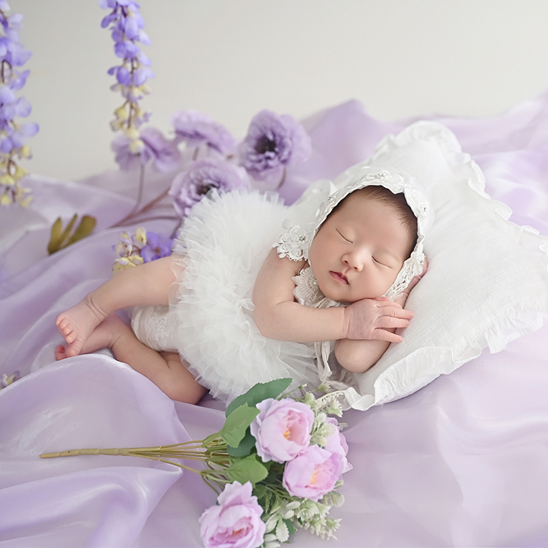 新生児写真撮影用衣装 女の赤ちゃん用レース帽子とチュチュスカ - Photography Outfits のレビューと価格