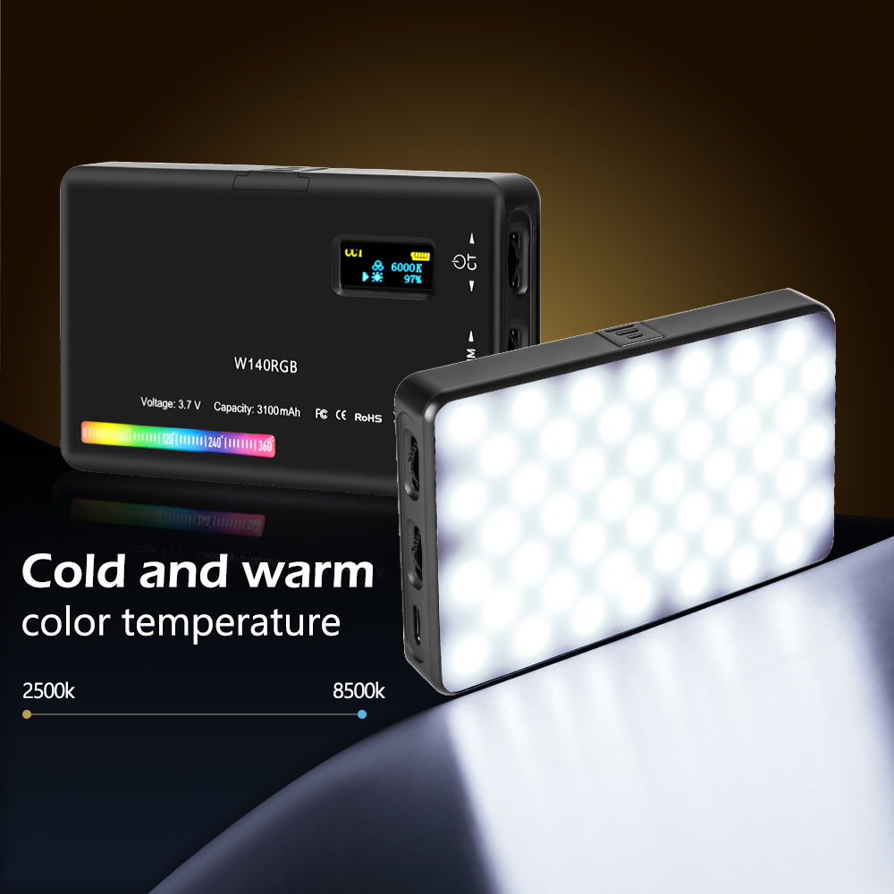 SH-W140 RGB LEDビデオライト,調光可能なポケッ - Photography Umbrella Lights のレビューと価格