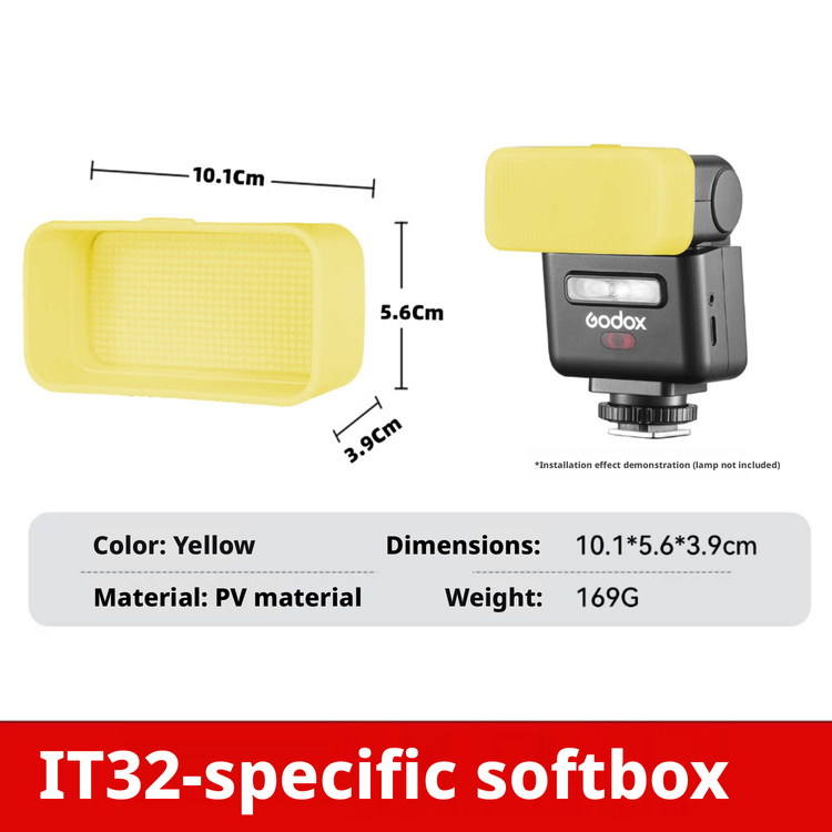 ディフューザー Godox iT32 ミニフラッシュ用 3  - Photography Yellow Light のレビューと価格