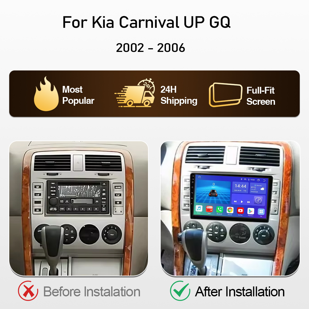 キア・カーニバルUP GQ（2002-2006）用Andro - Photograph Mp3 のレビューと価格
