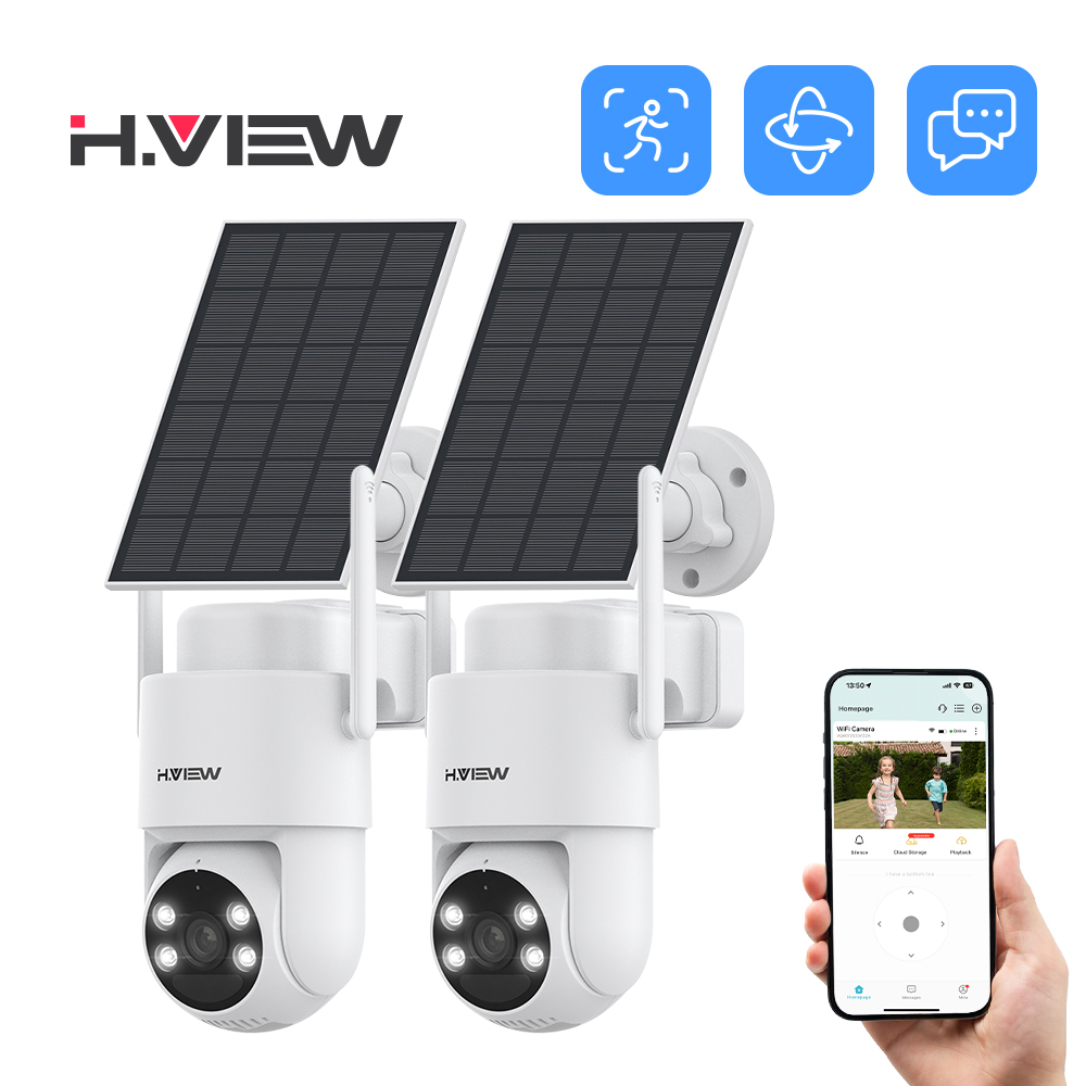 H.VIEW 2台セット PIRバッテリー駆動カメラ ワイヤ - Photography Term のレビューと価格