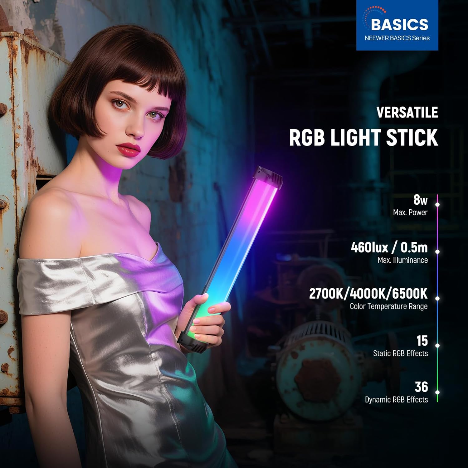 NEEWER ベーシック 12インチ 磁気RGBライトワンド - Photography Umbrella Lights のレビューと価格