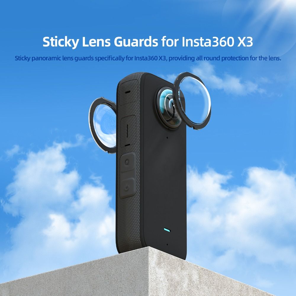 カメラカバー パノラマスティッキーレンズガード デュアルレン - Insta360 Camera X3 のレビューと価格