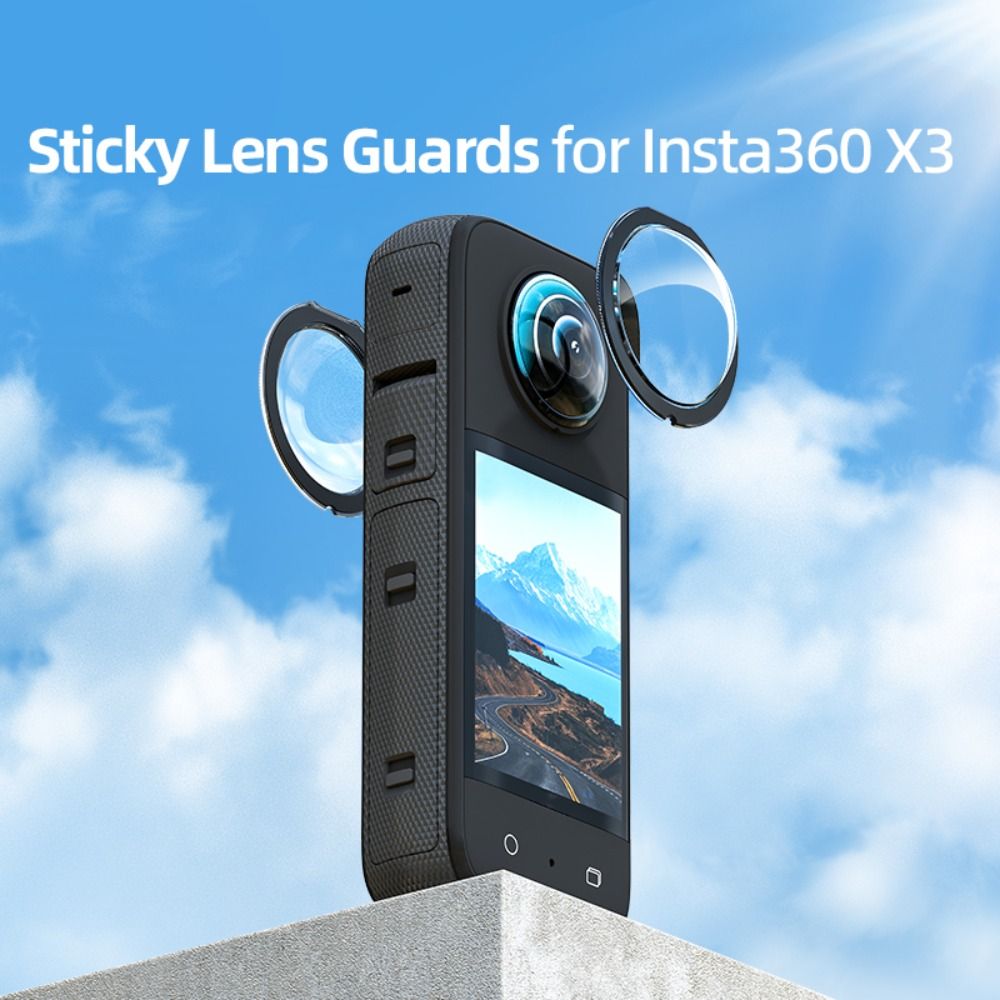 カメラカバー パノラマスティッキーレンズガード デュアルレン - Insta360 Camera X3 のレビューと価格
