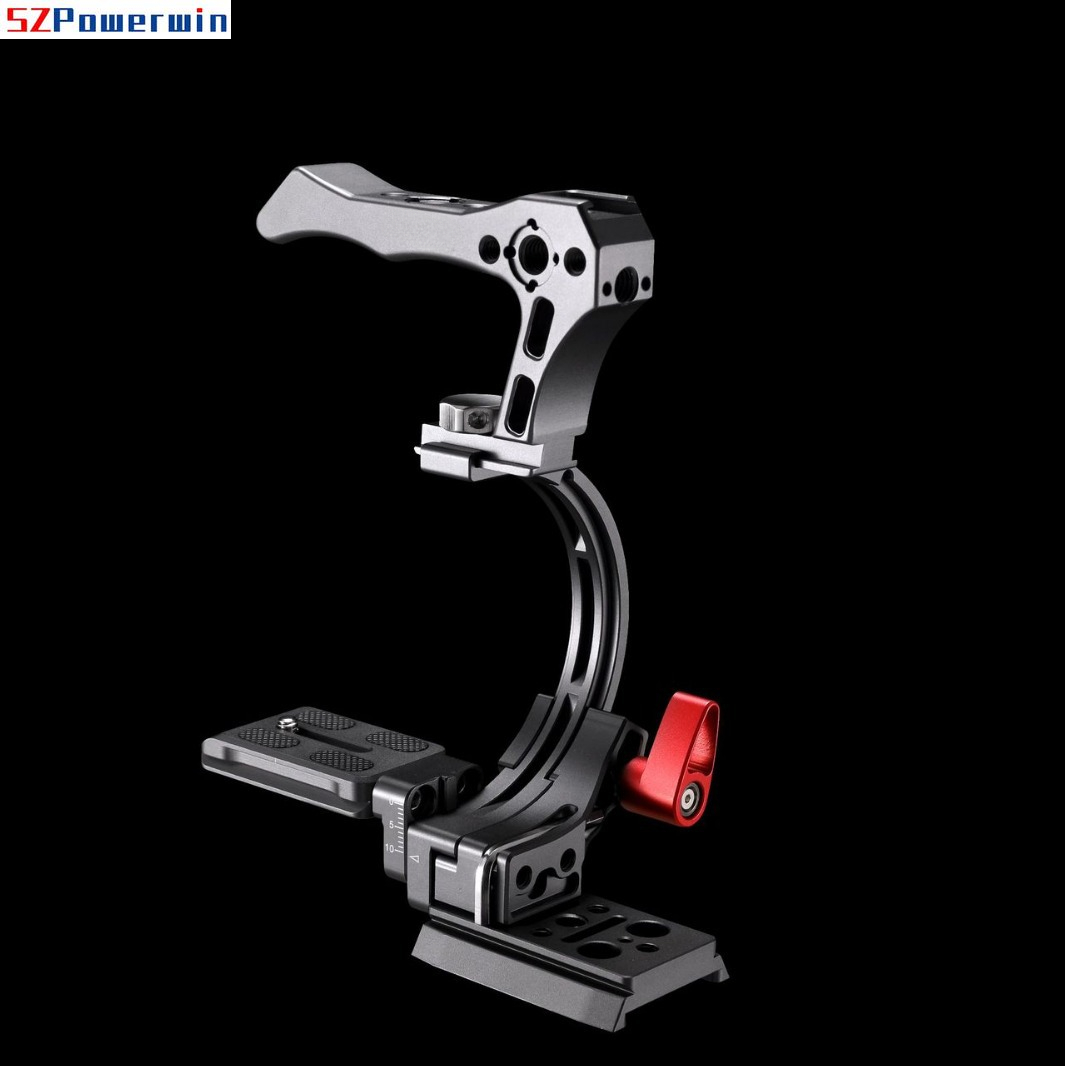 Powerwin 半円形カメラケージブラケット DSLR/ミ - Camera Cage Baseplate のレビューと価格