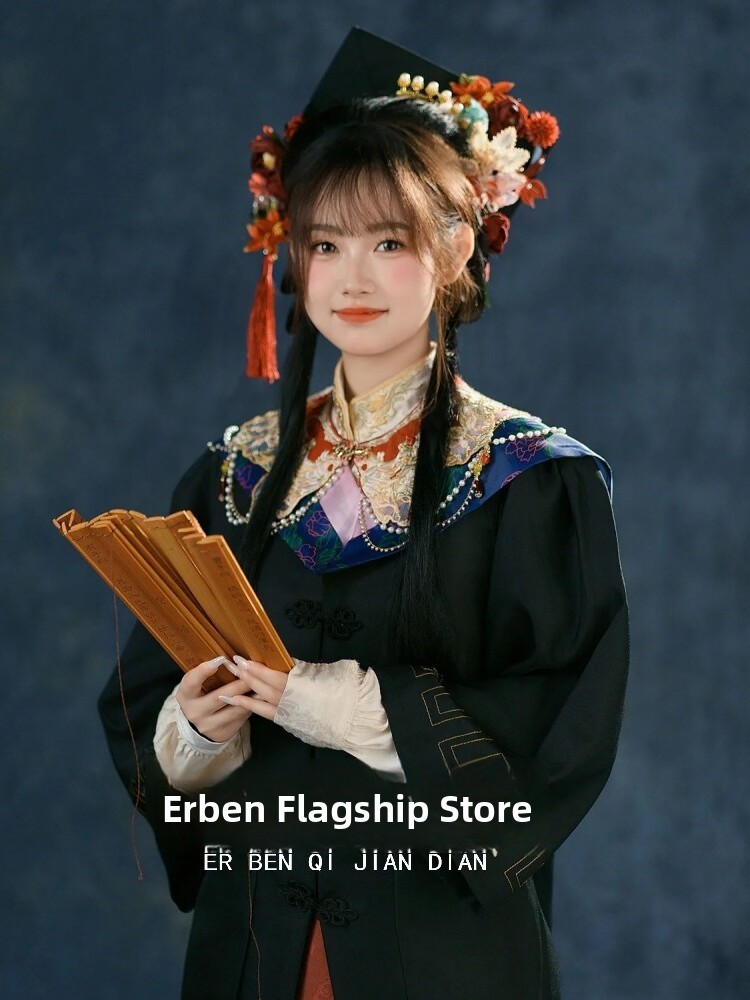 新中華風スタジオ写真撮影 明代漢服 女性用卒業式ガウン マフ - Photography Graduation のレビューと価格