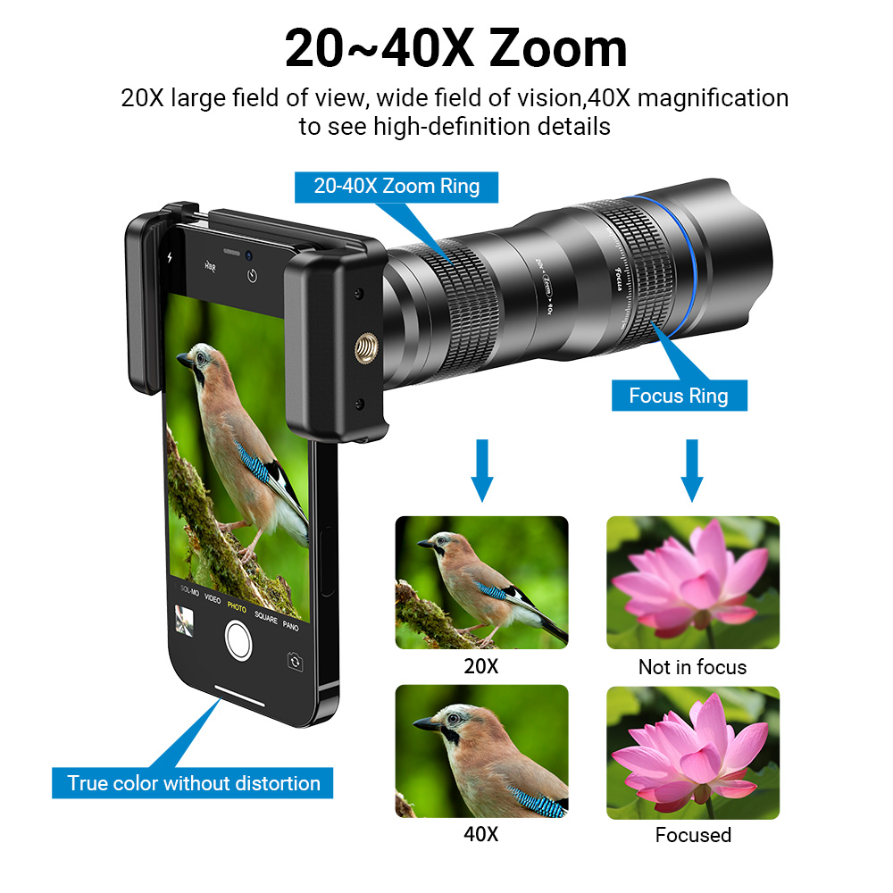 APEXEL HD メタル 20-40x ズーム望遠鏡望遠レ - Photography Kit Samsung S26 Ultra のレビューと価格
