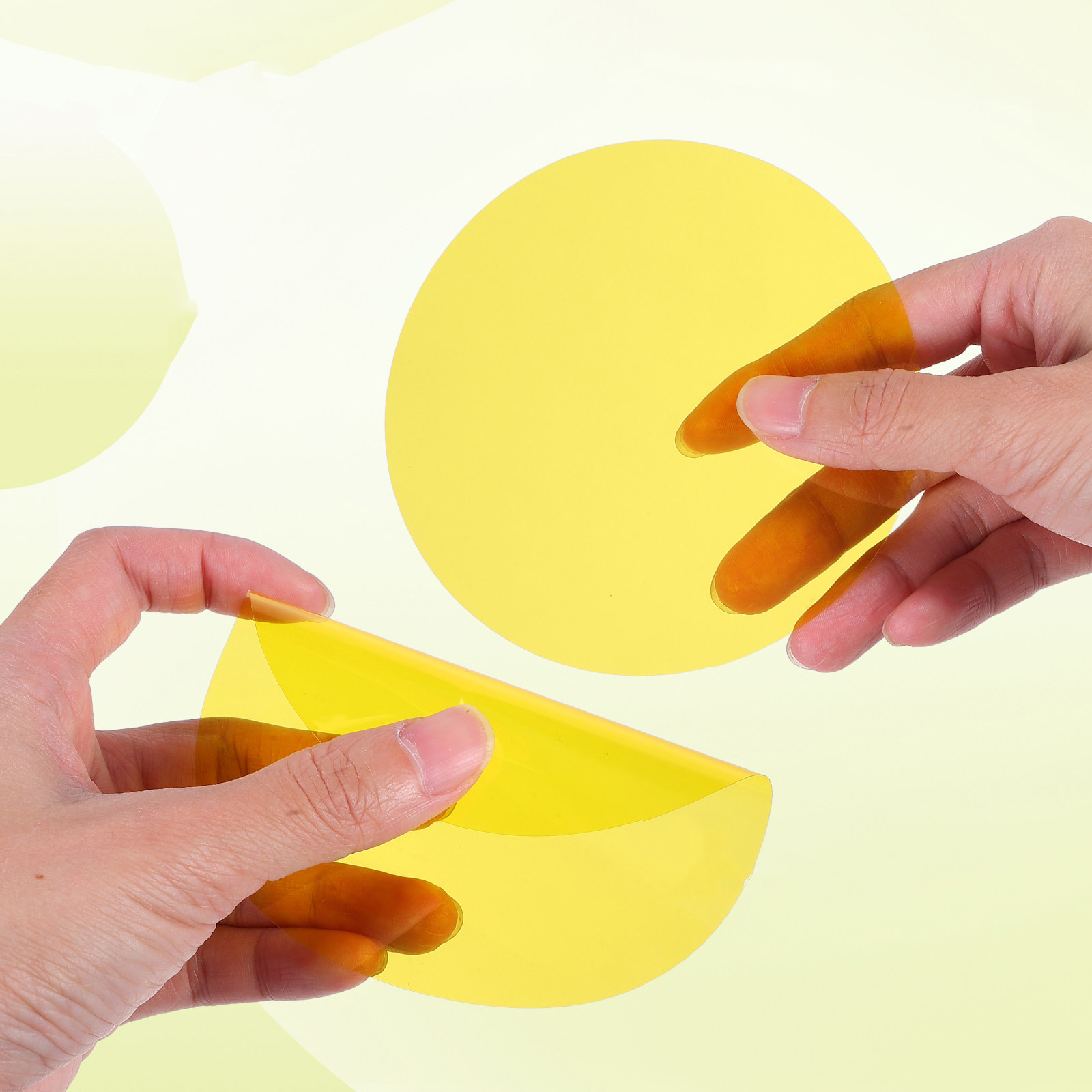 写真撮影用カラーゲルフィルター5枚セット。黄色の光を調整する - Photography Yellow Light のレビューと価格